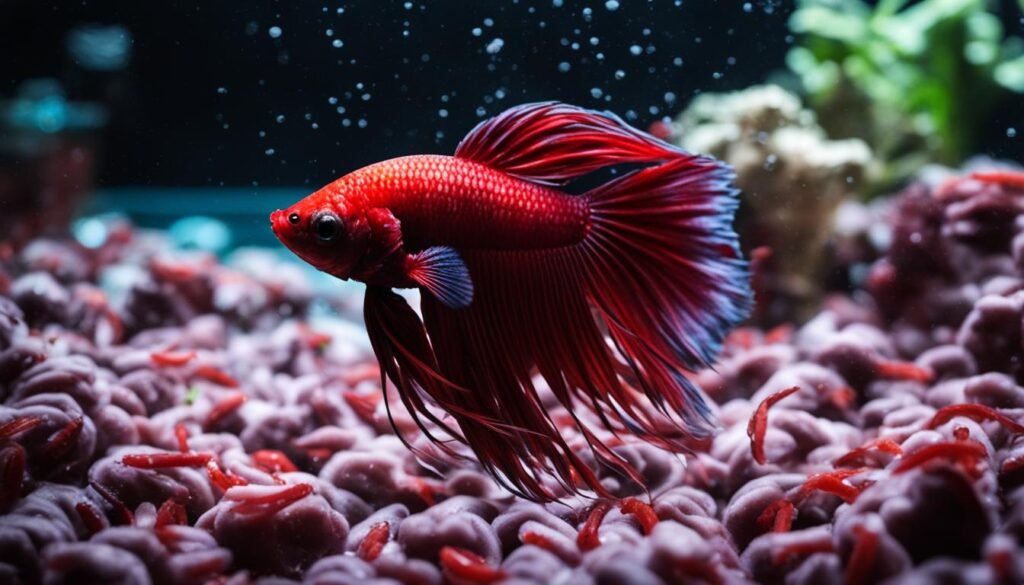 Overfeeding Bloodworms to Betta Fish