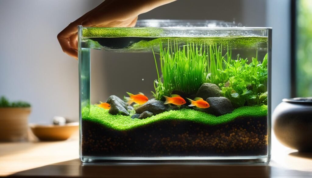 Sowing Chia Seeds in the Aquarium