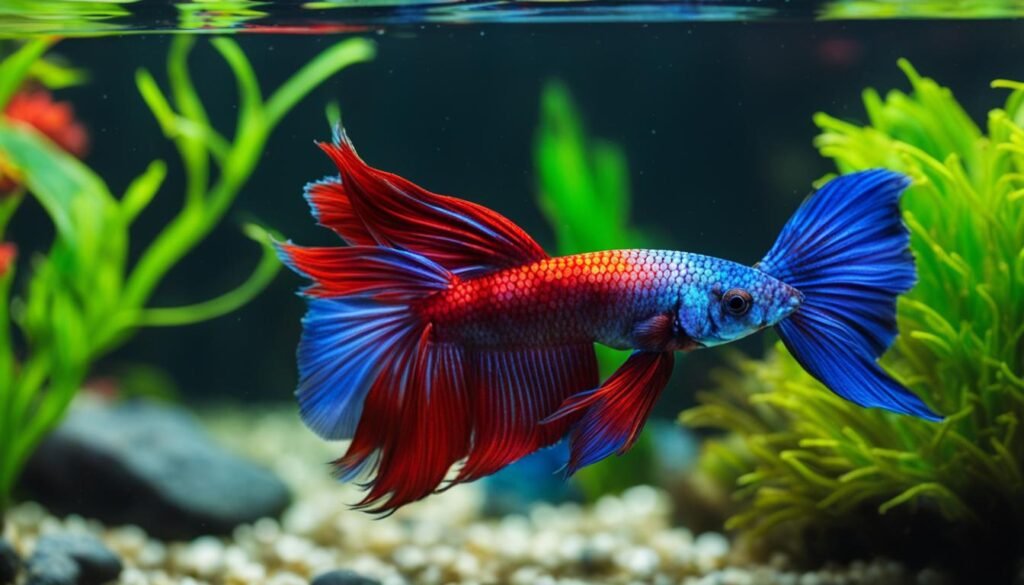 betta fish in community tank