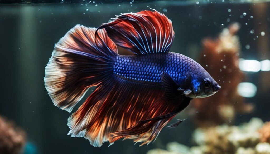 betta fish with fin rot