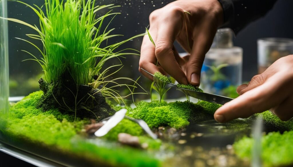 caring for growing aquarium plants