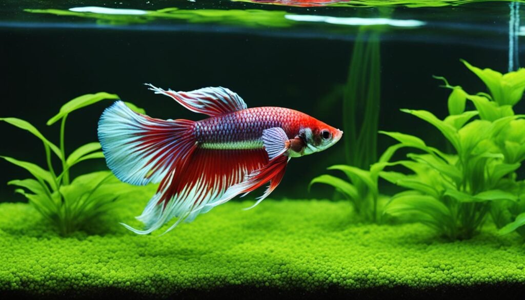 duckweed in betta fish tank