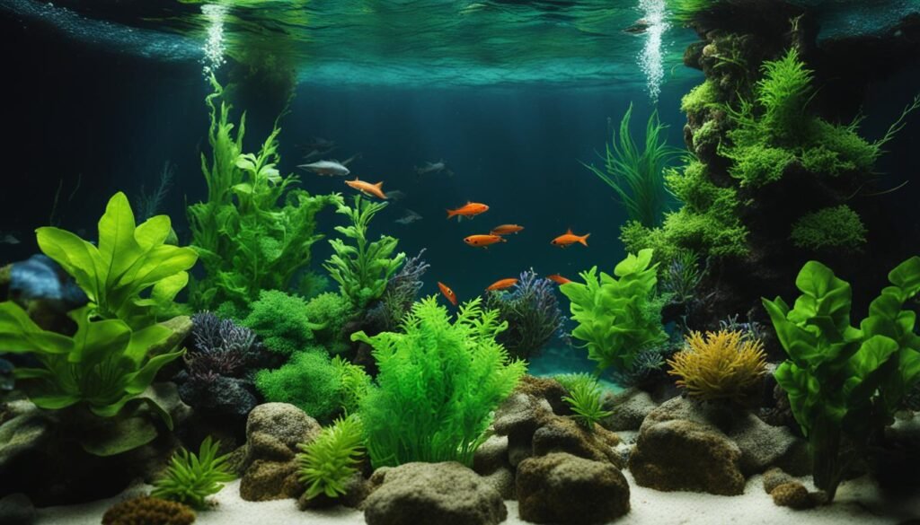 plastic aquarium plants